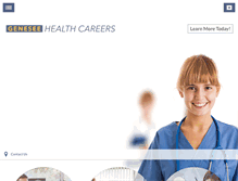 Tablet Screenshot of geneseehealthcareers.org